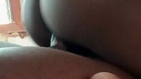 early morning ebony wife rides big black cock creamy homemade pussy fuck