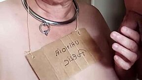 french chienne marie bound for fellation uro with two guys