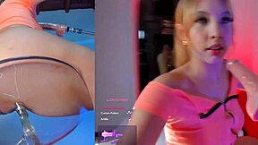 Colombian latina slut submits to machine sucking pussy while vibrator buzzes inside her