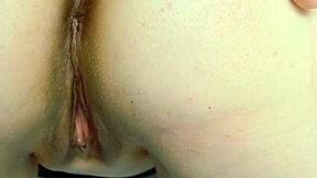 horny mature aunt rubs her huge meaty shaved pussy lips