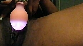 ebony babe fingers wet pussy till creamy squirt