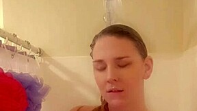 getting all wet in the shower while i touch myself nice and slow