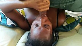 Bubble Butt Cute Ebony Slut Sucks Dick Then Takes Backshots with Cumshot