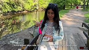 how does it feel when your friend vibes you to orgasm in public?