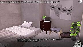 bunkered deep in femboy's tight shemale hole during game