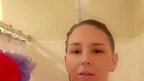 getting all wet in the shower while i touch myself nice and slow