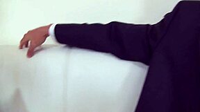 Asian Milf Slut in Lingerie and Heels Fucks Monster Cock Hard