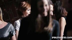 Vanessa Decker and Blanche Bradburry share steamy anal threesome