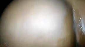 Negona rides huge cock anally with big ass bouncing wildly creampie finish