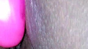 Miss Chocolate Fattens Ass with Dildo Squirt Explosion