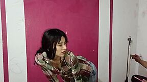 Street painter sees my ass, gets horny, and turns me into his fuck slut