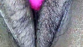 Miss Chocolate Fattens Ass with Dildo Squirt Explosion