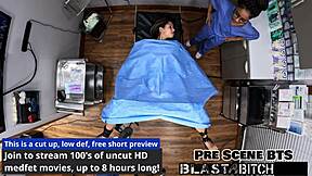 Aria Nicole sucks doctors dick then takes pussy blast in POV