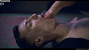 hey this tiny chick's hooked on riding that huge cock hard