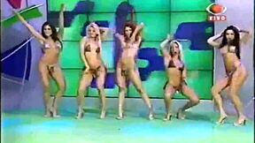 Watch the team cat girls deliver a super positive sexy dance and striptease on Brazilian TV