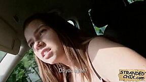 stranded teen marina visconti i pickup fuck her hard for ride home!!