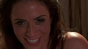 Does ariella's hairy pussy tempt you before cum blasts her huge tits?