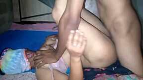 My roommate bhabhi finally lets me explore her in the bedroom tonight