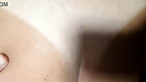 Husband films stocked housewife Karina's massive cumshot load!