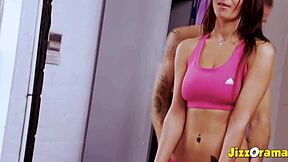 i love watching jizzorama brunette take anal and hard pounding