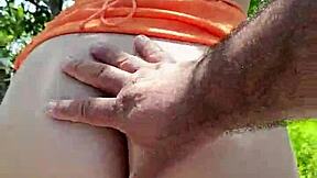 Mexican puta flashing tits ass public then sucking cock ready?