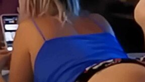 my stepsis loves sneaking peeks at porn in her room 😏