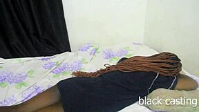 Daddy's Petite Ebony Casting Turns Backshot Fuck Frenzy