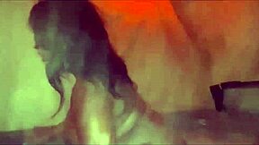 Quickie hot tub creampie with curvy ebony Kaiya Rose screaming