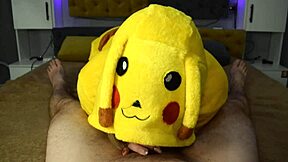 wanna see pikachu swallow every drop of that deepthroat cum pov?