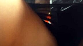 Bus skirt legs panty upskirt tease flash