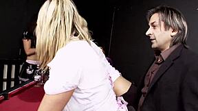 Blondes lingerie big tits blowjob creampie group threesome