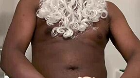 yo punishing this new toy feels amazing with my big hard black dick