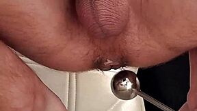 i came hands-free from skinny slut's anal fisting on my big cock