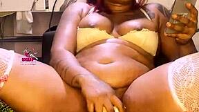 Ugly milf grabs huge dildo for first squirting solo masturbation on camera