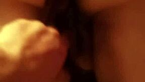 Chubby brunette milf moans through sensual pussy fingering into doggystyle pounding