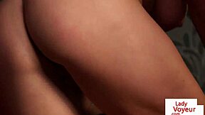 hey watch this curvy british fat duo tease pussy close-up while dominating with joi heels