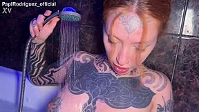 hot tattooed slut katse fucked wildly bathtub monster cock creampie ass to mouth humiliation