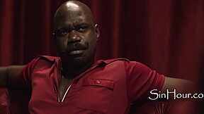 super hot ebony brunettes deepthroat kiss and ride massive black cocks in retro 4some