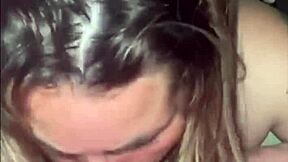 Slut Deepthroats Cock for Cum