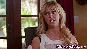 milf seduces teen for first-time scissoring and hot lesbian tribbing