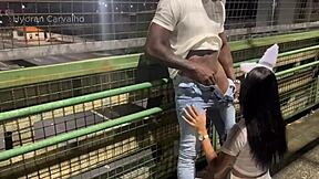 Fodi Safada Bareback On Busy Avenue Risking Public Exposure