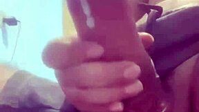 i stare mesmerized as that amateur monster cock erupts thick ropes everywhere