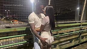 Fodi Safada Bareback On Busy Avenue Risking Public Exposure