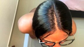 god, my brazilian secretary slut nysdel gags on my monster cock pov deepthroat facefuck frenzy