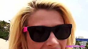 beach volleyball turns wild pool party with bikini besties flashing wet curves everywhere