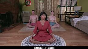 freeuse cult leader milf during meditation bend over?