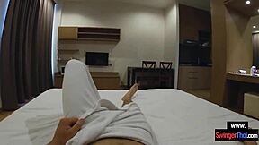 amateur teen couple foreplay public pool turns hardcore doggystyle sex