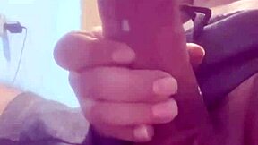 i stare mesmerized as that amateur monster cock erupts thick ropes everywhere