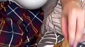 her big natural tits bounce like juicy cookies begging to be tasted