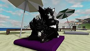 Thrilling Hardcore Beach Sex with SCP-1471 Mal0 Feels So Intense in Roblox